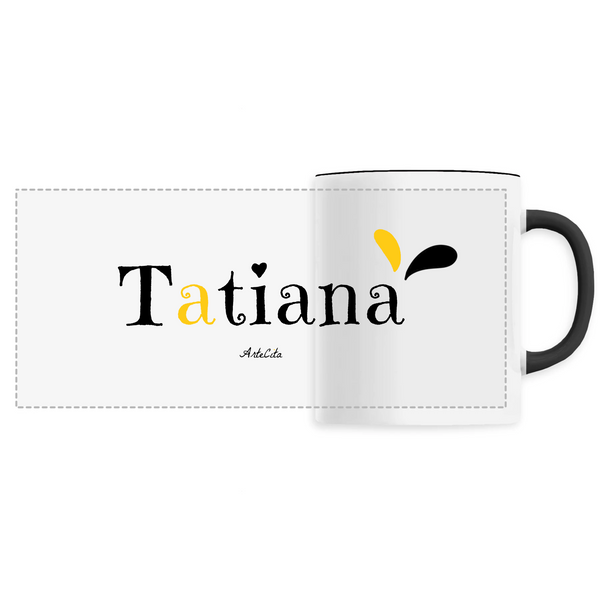 Mug - Tatiana - 6 Coloris - Cadeau Original - Cadeau Personnalisable - Cadeaux-Positifs.com -Unique-Noir-