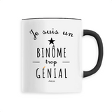 Mug - Un Binôme trop Génial - 6 Coloris - Cadeau Original - Cadeau Personnalisable - Cadeaux-Positifs.com -Unique-Noir-