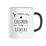 Mug - Un Cuisinier trop Génial - 6 Coloris - Cadeau Original - Cadeau Personnalisable - Cadeaux-Positifs.com -Unique-Noir-