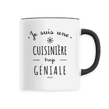 Mug - Une Cuisinière trop Géniale - 6 Coloris - Cadeau Original - Cadeau Personnalisable - Cadeaux-Positifs.com -Unique-Noir-