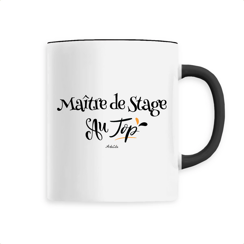 Cadeau anniversaire : Mug - Maître de Stage au Top - 6 Coloris - Cadeau Original - Cadeau Personnalisable - Cadeaux-Positifs.com -Unique-Noir-