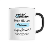 Mug - Merci Patron - 6 Coloris - Cadeau Original - Cadeau Personnalisable - Cadeaux-Positifs.com -Unique-Noir-