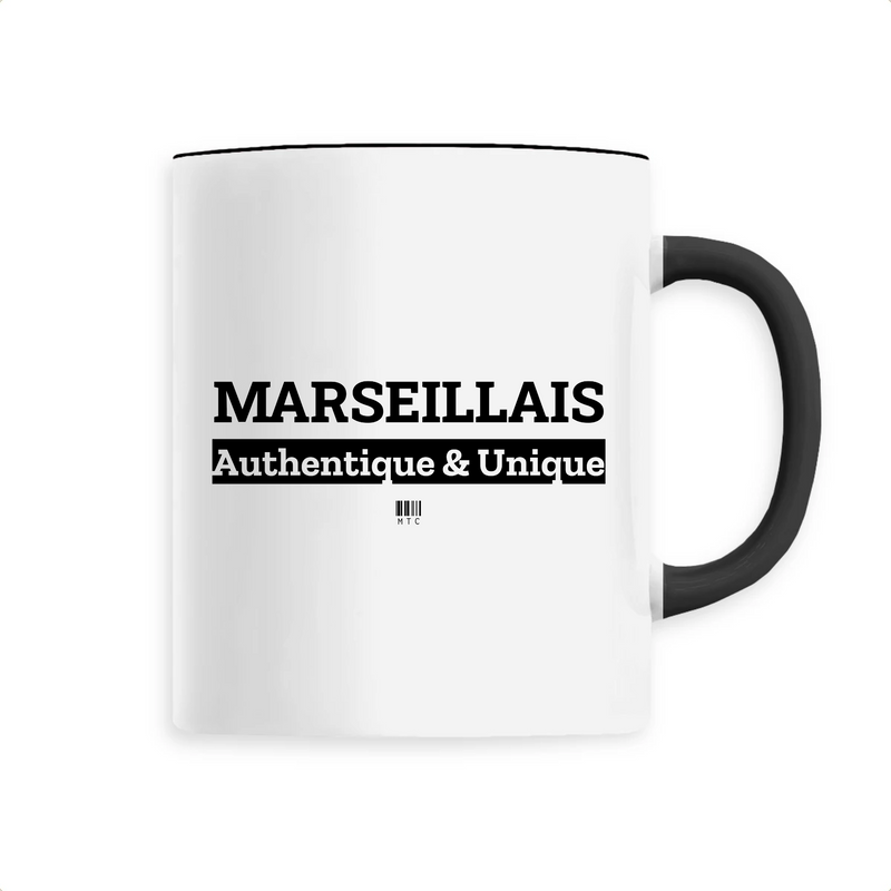 Cadeau anniversaire : Mug - Marseillais - 6 Coloris - Cadeau Original - Cadeau Personnalisable - Cadeaux-Positifs.com -Unique-Noir-