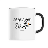Mug - Manager au Top - 6 Coloris - Cadeau Original - Cadeau Personnalisable - Cadeaux-Positifs.com -Unique-Noir-