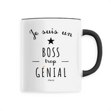 Mug - Un Boss trop Génial - 6 Coloris - Cadeau Original - Cadeau Personnalisable - Cadeaux-Positifs.com -Unique-Noir-