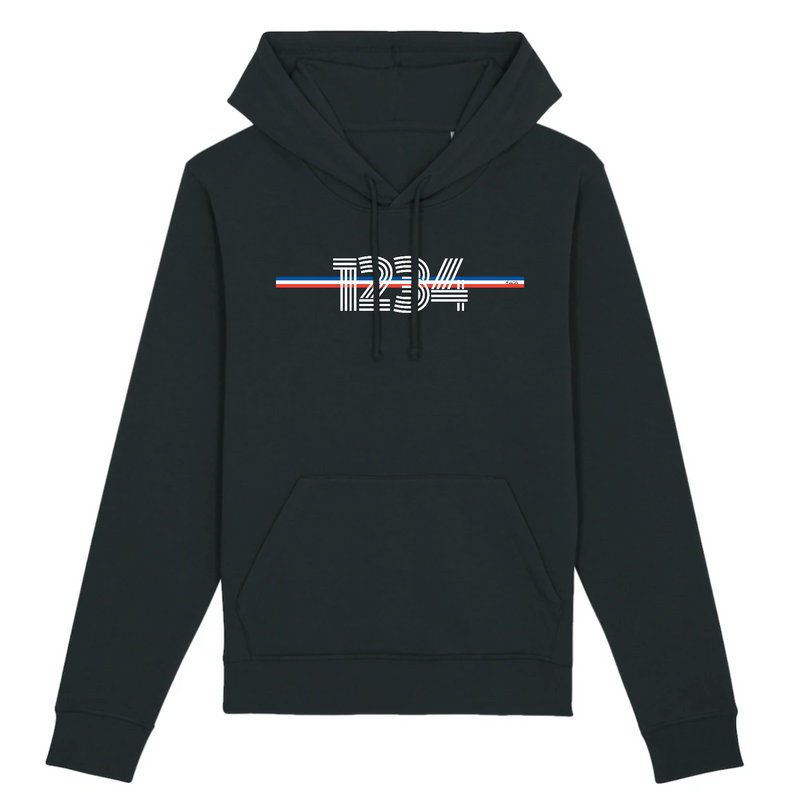 Cadeau anniversaire : Sweat à Capuche à Personnaliser avec Votre Année - 5 Coloris - Cadeau Original - Cadeau Personnalisable - Cadeaux-Positifs.com -XS-Noir-