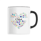 Mug - Chloé (Coeur) - 6 Coloris - Cadeau Unique & Tendre - Cadeau Personnalisable - Cadeaux-Positifs.com -Unique-Noir-
