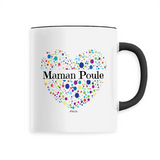 Mug - Maman Poule (Coeur) - 6 Coloris - Cadeau Unique & Tendre - Cadeau Personnalisable - Cadeaux-Positifs.com -Unique-Noir-