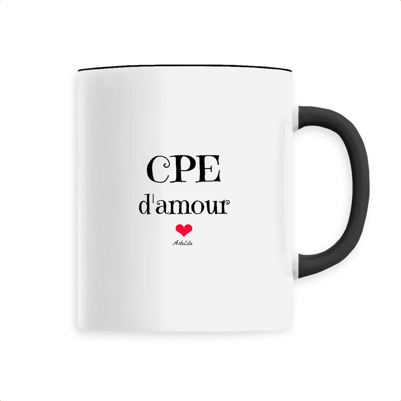 Cadeau anniversaire : Mug - CPE d'amour - 6 Coloris - Cadeau Original & Unique - Cadeau Personnalisable - Cadeaux-Positifs.com -Unique-Noir-