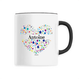 Mug - Antoine (Coeur) - 6 Coloris - Cadeau Unique & Tendre - Cadeau Personnalisable - Cadeaux-Positifs.com -Unique-Noir-