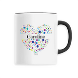 Mug - Caroline (Coeur) - 6 Coloris - Cadeau Unique & Tendre - Cadeau Personnalisable - Cadeaux-Positifs.com -Unique-Noir-