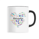 Mug - Alexandra (Coeur) - 6 Coloris - Cadeau Unique & Tendre - Cadeau Personnalisable - Cadeaux-Positifs.com -Unique-Noir-