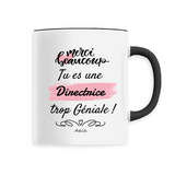 Mug - Merci tu es une Directrice trop Géniale - 6 Coloris - Unique - Cadeau Personnalisable - Cadeaux-Positifs.com -Unique-Noir-