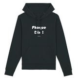 Sweat à Capuche - Phoque Dix - Coton Bio - 5 Coloris - Humour - Cadeau Personnalisable - Cadeaux-Positifs.com -XS-Noir-
