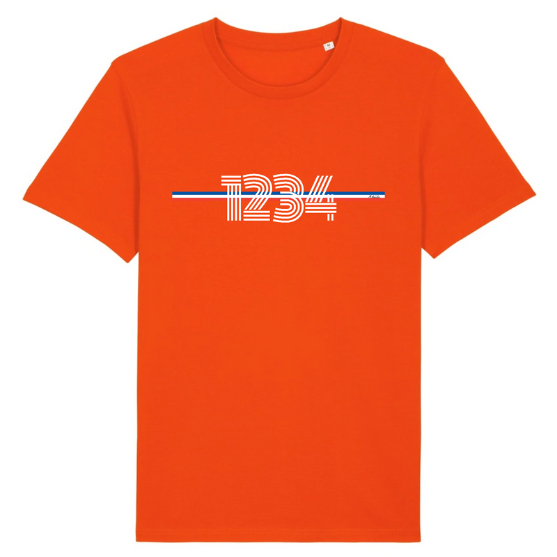 Cadeau anniversaire : T-shirt Premium à Personnaliser avec Votre Année - 11 Coloris - Cadeau Original - Cadeau Personnalisable - Cadeaux-Positifs.com -XS-Orange-