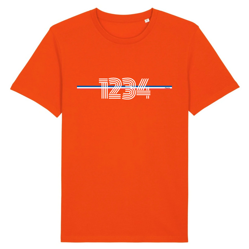 Cadeau anniversaire : T-shirt Premium à Personnaliser avec Votre Année - 12 Coloris - Cadeau Original - Cadeau Personnalisable - Cadeaux-Positifs.com -XS-Orange-