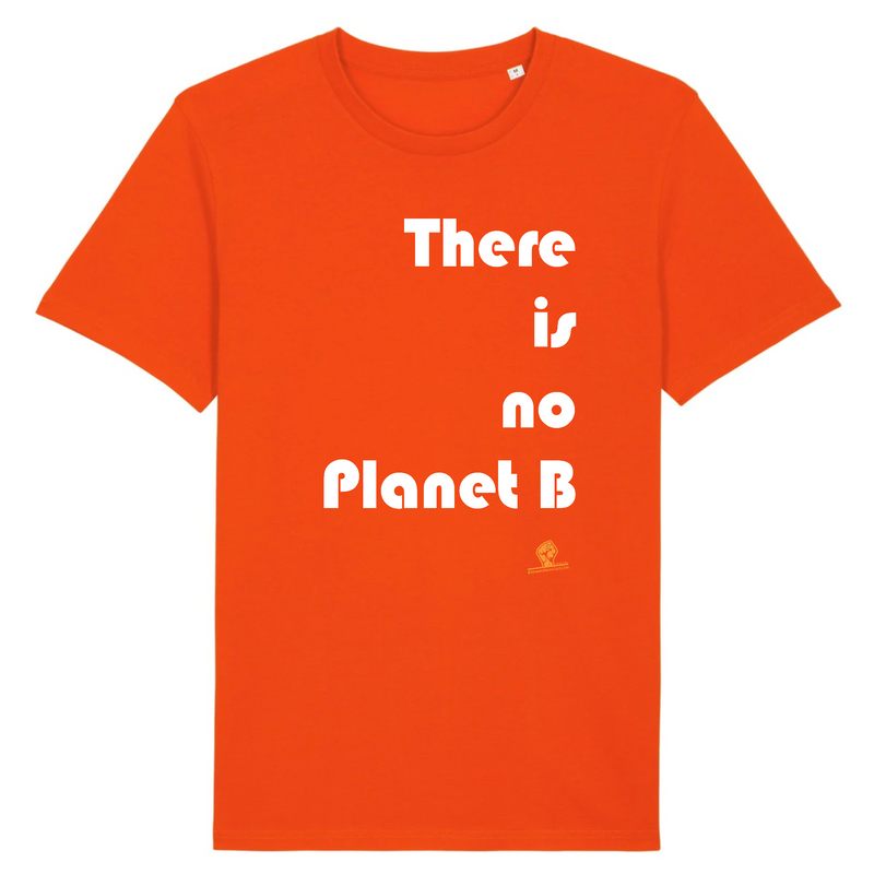 Cadeau anniversaire : T-Shirt Premium - There is no Planet B - Coton Bio - 12 Coloris - Engagé - Cadeau Personnalisable - Cadeaux-Positifs.com -XS-Orange-