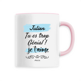 Mug - Julien je t'aime - 6 Coloris - Cadeau Tendre - Cadeau Personnalisable - Cadeaux-Positifs.com -Unique-Rose-
