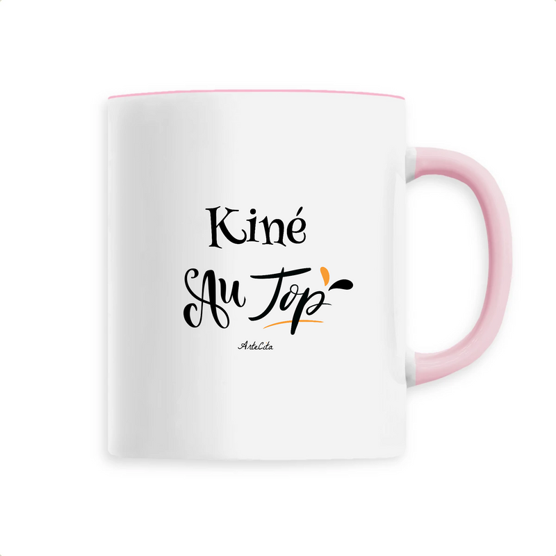Cadeau anniversaire : Mug - Kiné au Top - 6 Coloris - Cadeau Original - Cadeau Personnalisable - Cadeaux-Positifs.com -Unique-Rose-