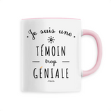 Mug - Une Témoin trop Géniale - 6 Coloris - Cadeau Original - Cadeau Personnalisable - Cadeaux-Positifs.com -Unique-Rose-