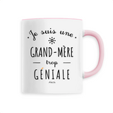 Mug - Une Grand-Mère trop Géniale - 6 Coloris - Cadeau Original - Cadeau Personnalisable - Cadeaux-Positifs.com -Unique-Rose-