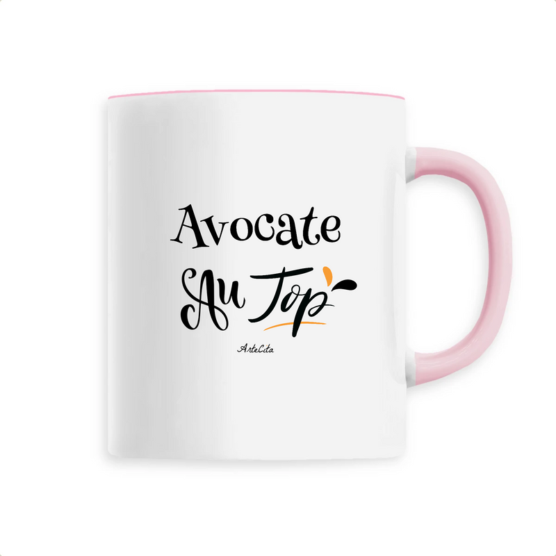 Cadeau anniversaire : Mug - Avocate au Top - 6 Coloris - Cadeau Original - Cadeau Personnalisable - Cadeaux-Positifs.com -Unique-Rose-