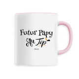 Mug - Futur Papy au Top - 6 Coloris - Cadeau Original - Cadeau Personnalisable - Cadeaux-Positifs.com -Unique-Rose-