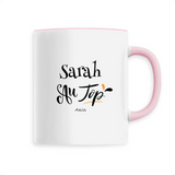 Mug - Sarah au Top - 6 Coloris - Cadeau Original - Cadeau Personnalisable - Cadeaux-Positifs.com -Unique-Rose-