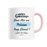 Mug - Merci Policier - 6 Coloris - Cadeau Original - Cadeau Personnalisable - Cadeaux-Positifs.com -Unique-Rose-