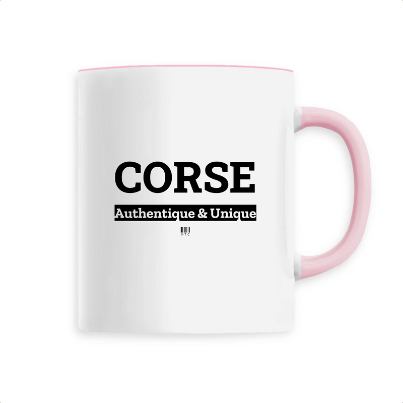 Cadeau anniversaire : Mug - Corse Authentique & Unique - 6 Coloris - Cadeau Original - Cadeau Personnalisable - Cadeaux-Positifs.com -Unique-Rose-