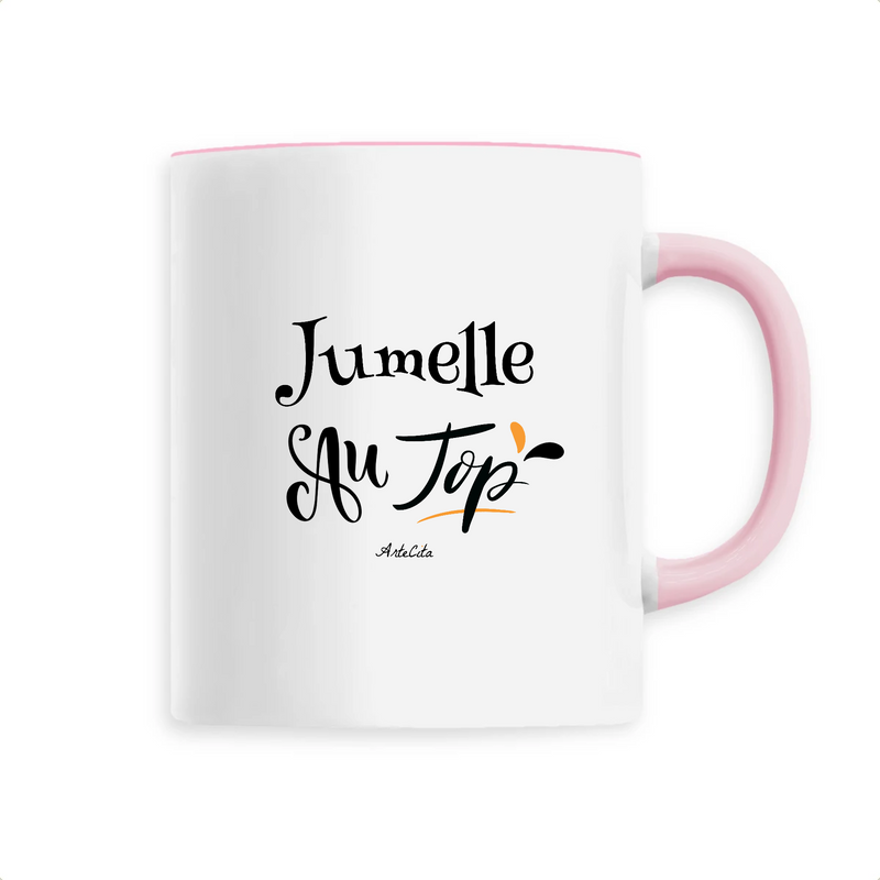 Cadeau anniversaire : Mug - Jumelle au Top - 6 Coloris - Cadeau Original - Cadeau Personnalisable - Cadeaux-Positifs.com -Unique-Rose-