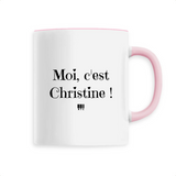 Mug - Moi c'est Christine - 6 Coloris - Cadeau Original - Cadeau Personnalisable - Cadeaux-Positifs.com -Unique-Rose-