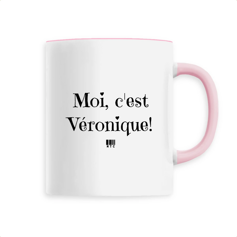Cadeau anniversaire : Mug - Moi c'est Véronique - 6 Coloris - Cadeau Original - Cadeau Personnalisable - Cadeaux-Positifs.com -Unique-Rose-