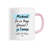 Mug - Mickaël je t'aime - 6 Coloris - Cadeau Tendre & Original - Cadeau Personnalisable - Cadeaux-Positifs.com -Unique-Rose-