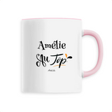 Mug - Amélie au Top - 6 Coloris - Cadeau Original - Cadeau Personnalisable - Cadeaux-Positifs.com -Unique-Rose-