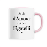 Mug - Amour et Figatelli - 6 Coloris - Cadeau Original - Cadeau Personnalisable - Cadeaux-Positifs.com -Unique-Rose-
