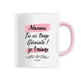 Mug - Nanou je t'aime - 6 Coloris - Cadeau Tendre & Original - Cadeau Personnalisable - Cadeaux-Positifs.com -Unique-Rose-
