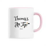Mug - Thomas au Top - 6 Coloris - Cadeau Original - Cadeau Personnalisable - Cadeaux-Positifs.com -Unique-Rose-