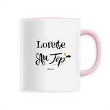 Mug - Lorette au Top - 6 Coloris - Cadeau Original - Cadeau Personnalisable - Cadeaux-Positifs.com -Unique-Rose-