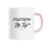 Mug - Marraine au Top - 6 Coloris - Cadeau Original - Cadeau Personnalisable - Cadeaux-Positifs.com -Unique-Rose-