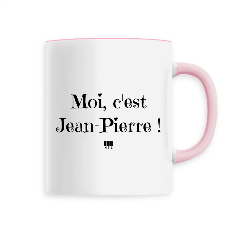 Cadeau anniversaire : Mug - Moi c'est Jean-Pierre - 6 Coloris - Cadeau Original - Cadeau Personnalisable - Cadeaux-Positifs.com -Unique-Rose-