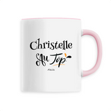 Mug - Christelle au Top - 6 Coloris - Cadeau Original - Cadeau Personnalisable - Cadeaux-Positifs.com -Unique-Rose-