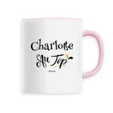 Mug - Charlotte au Top - 6 Coloris - Cadeau Original - Cadeau Personnalisable - Cadeaux-Positifs.com -Unique-Rose-