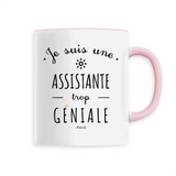 Mug - Une Assistante trop Géniale - 6 Coloris - Cadeau Original - Cadeau Personnalisable - Cadeaux-Positifs.com -Unique-Blanc-
