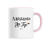 Mug - Assistante au Top - 6 Coloris - Cadeau Original - Cadeau Personnalisable - Cadeaux-Positifs.com -Unique-Rose-