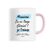 Mug - Maxime je t'aime - 6 Coloris - Cadeau Tendre & Original - Cadeau Personnalisable - Cadeaux-Positifs.com -Unique-Rose-