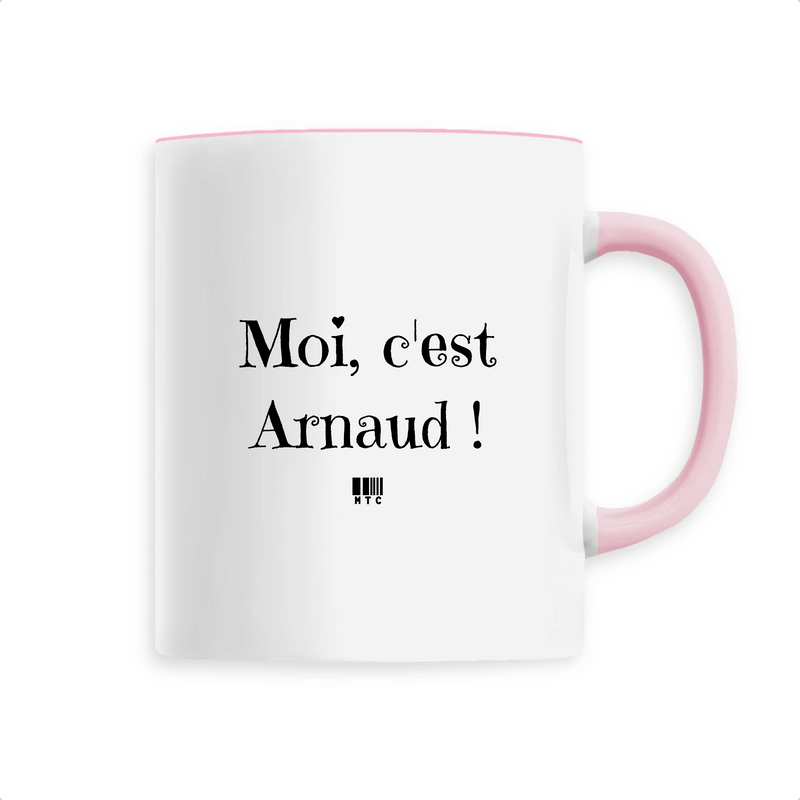 Cadeau anniversaire : Mug - Moi c'est Arnaud - 6 Coloris - Cadeau Original - Cadeau Personnalisable - Cadeaux-Positifs.com -Unique-Rose-