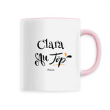 Mug - Clara au Top - 6 Coloris - Cadeau Original - Cadeau Personnalisable - Cadeaux-Positifs.com -Unique-Rose-