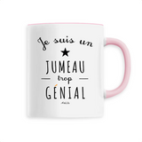 Mug - Un Jumeau trop Génial - 6 Coloris - Cadeau Original - Cadeau Personnalisable - Cadeaux-Positifs.com -Unique-Rose-