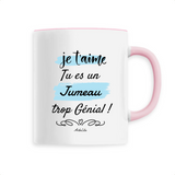 Mug - Jumeau je t'aime - 6 Coloris - Cadeau Original - Cadeau Personnalisable - Cadeaux-Positifs.com -Unique-Rose-